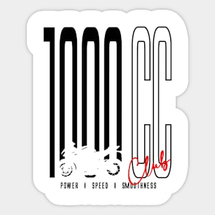 1000 CC Club Fireblade Sticker